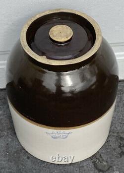RARE Large Vintage Antique 5 Gallon Beehive Butter Churn Stoneware Crock W Lid