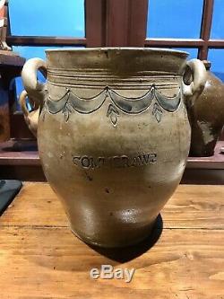 RARE STONEWARE OVOID JAR by THOMAS COMMERAW