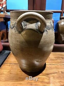 RARE STONEWARE OVOID JAR by THOMAS COMMERAW