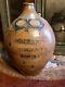 Rare Thomas Commeraw Ovoid Stoneware 2 Gallon Decorated And Marked Jug