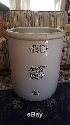 Rare Vintage 20 Gallon Crock Western Stoneware Company Monmouth, Ill. USA