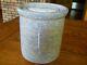 Rare Vintage Red Wing Tall Sponge Butter Crock Withbar Lid Blue & White Perfect
