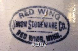 RED WING STONEWARE 2 GALLON BUTTER CHURN WITH LID Beautiful Crock