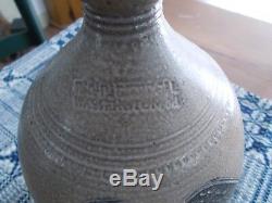 R&B Diebboll Decorated Stoneware Ovoid Jug with Eagle / AAFA