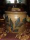 R. J. Grier Mount Jordan Chester County Pa Decorated Stoneware Cake Crock