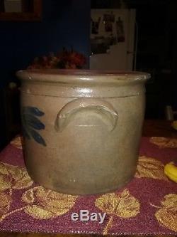 R. J. Grier Mount Jordan Chester County PA Decorated Stoneware Cake Crock
