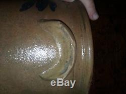 R. J. Grier Mount Jordan Chester County PA Decorated Stoneware Cake Crock