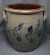 R. W. Russell Beaver, Pa Blue Decorated Stoneware 3 Gallon Crock 11 1/4 Tall
