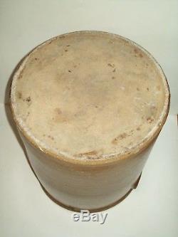 Rare ANTIQUE #8 BEE STING STONEWARE CROCK SALT GLAZED POTTERY RED WING