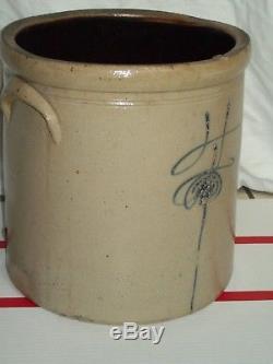 Rare Antique #4 Bee Sting Stoneware Crock Salt Glazed Pottery Red Wing