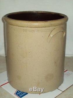 Rare Antique #5 Bee Sting Stoneware Crock Salt Glazed Pottery Red Wing
