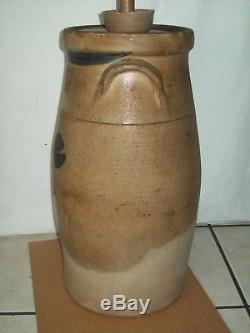Rare Antique #6 Butter Churn Th Gunther Stoneware Pottery