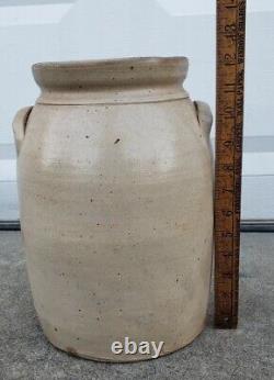 Rare Antique Haidle & Zipf Union Pottery Newark NJ New Jersey Stoneware Crock