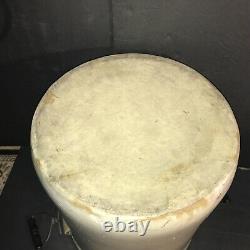 Rare Antique Monmouth Western Stoneware 8 Gallon Crock Original Bale Handles