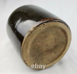 Rare Antique Stoneware Jug Embossed Hammondsport Wine Co Albany Slip Glaze Crock