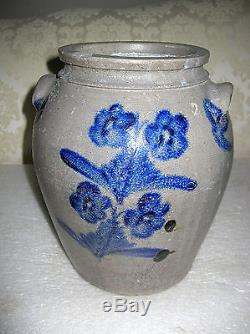 Rare Petersburg Va Stoneware Crock Attrib Ducey Brothers