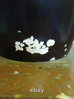 Rare Stoneware Crock Jar Geddes New York April 27th, 1875 Hubbell Chesebro NY