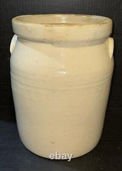 Rare Vintage Stoneware Butter Churn Crock 3 Love Field Potteries Dallas Texas