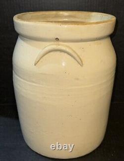Rare Vintage Stoneware Butter Churn Crock 3 Love Field Potteries Dallas Texas