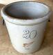 Red Wing Crock 20 Gallon 5 Red Logo 4 Wing Handles 20 Dia. 21 Tall 1915-1916