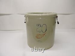 Red Wing Crock 20 gallon 6 Red Logo 4 Wing Handles Pottery very nice 1915-1916