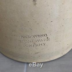 Red Wing Crock Stoneware Company Pottery Large 6 Gallon Bee Sting Drop 8 1800s
