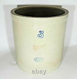 Red Wing Potteries Crock 3 Gallon Stoneware 1930s Pottery Antique Minnesota