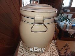Red Wing Union Stoneware 5 gallon ice water cooler with advertising is very rare