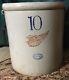 Red Wing Union Stoneware Co. 10 Gallon Crock Vintage Antique With Handles