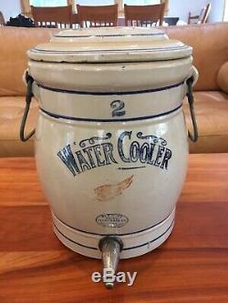 Redwing Union Stoneware 2 Gallon Water Cooler With Spigot And Pantry Jar Lid