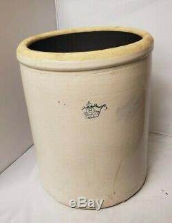 Robinson Ransbottom Crown 8 Gallon Crock Stoneware U. S. A