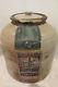 S25 Antique Stoneware Snuff Jar Crock Lid Label Maccoboy Spottswood Nj Tecumseh