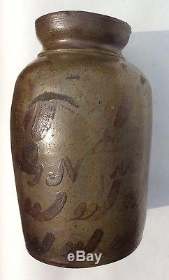 Signed G N Fulton, Alleghany Co, Valley Of Virginia Decorated Stoneware