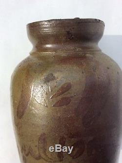 Signed G N Fulton, Alleghany Co, Valley Of Virginia Decorated Stoneware