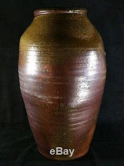 Southern 1840s Tall Rounded Stoneware Crock Jar 16.5 Inch EXC & May Be Craven