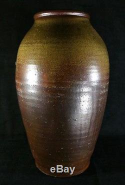 Southern 1840s Tall Rounded Stoneware Crock Jar 16.5 Inch EXC Maybe Craven