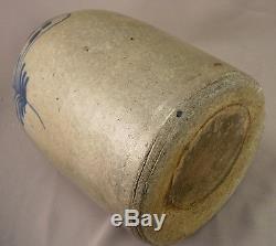 Spectacular Fine Blue Decorated Stoneware Jug 19th cent