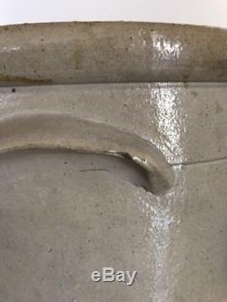 Stoneware Crock -# 3 Stenciled E. S. & B new Brighton Pa Antique
