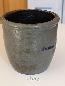 Stoneware JAMES HAMILTON GREENSBORO PA Gallon Cream Pot Jar Crock