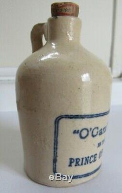 Stoneware Mini Advertising Liquor Jug C 1890 Pre-Pro Scarce