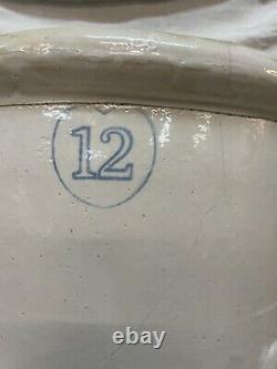 Stunning Vintage 12 Gallon Stoneware Crock