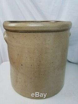 TENNESSEE POTTERY Co Illinois Stoneware Salt Glaze Crock 5 Gallon Rare 19th cent
