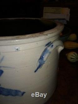 T. G. Daub or W. M. Rooker Easton, PA Attributed 4 Gallon Decorated Stoneware