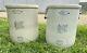 Two 20 Gallon Western Stoneware Monmouth Il Crocks In Excellent Condition
