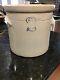 Vintage 2 Gallon Stoneware Crock 9 X 9 #2 With Handles No Lid