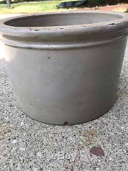 VINTAGE CROCK Chicago Stoneware Randack & Kliner Butter Cheese 20 lbs Red Wing