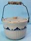 Vtg. 1930's Western Stoneware Co. Monmouth, Il. Colonial 2# Butter Crock Withlid