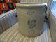 Vtg. Western Stoneware Monmouth Ill. # 5 Crock Withwire Bale Handles Excellent