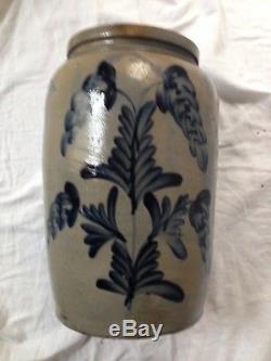 Very Elaborate Stoneware 2 Gallon Jar