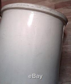 Vintage 20 Gallon Crock Western Stoneware Large Ceramic Glazed